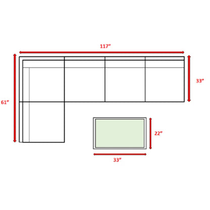 4-Person Patio Seating Set with Cushions