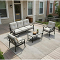 4-Piece Metal Patio Furniture Set