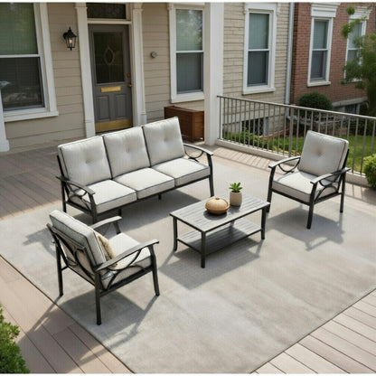 4-Piece Metal Patio Furniture Set