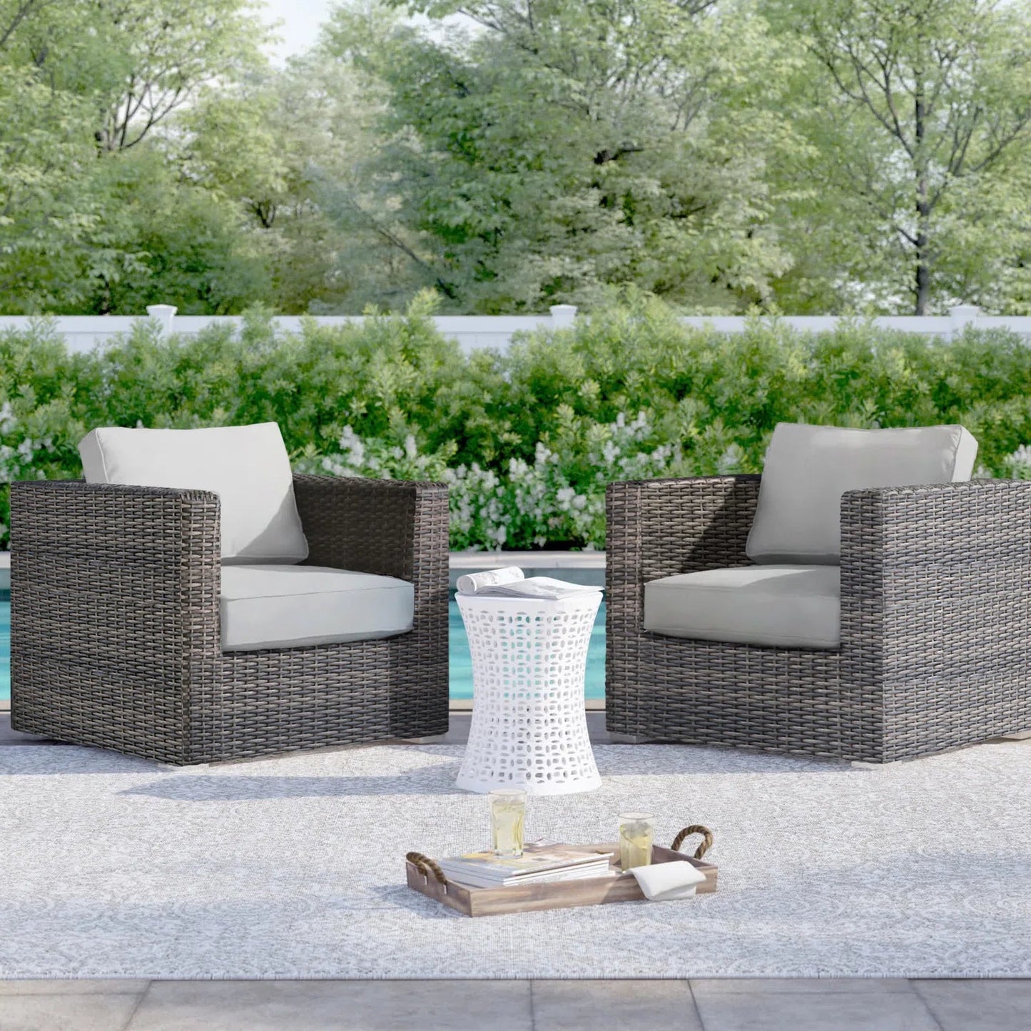 Comfort-Ready Fully Assembled Patio Chair Set