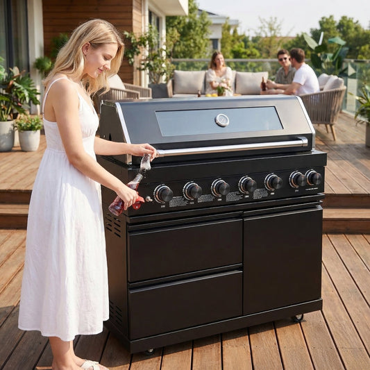 43-Inch Outdoor BBQ Grill
