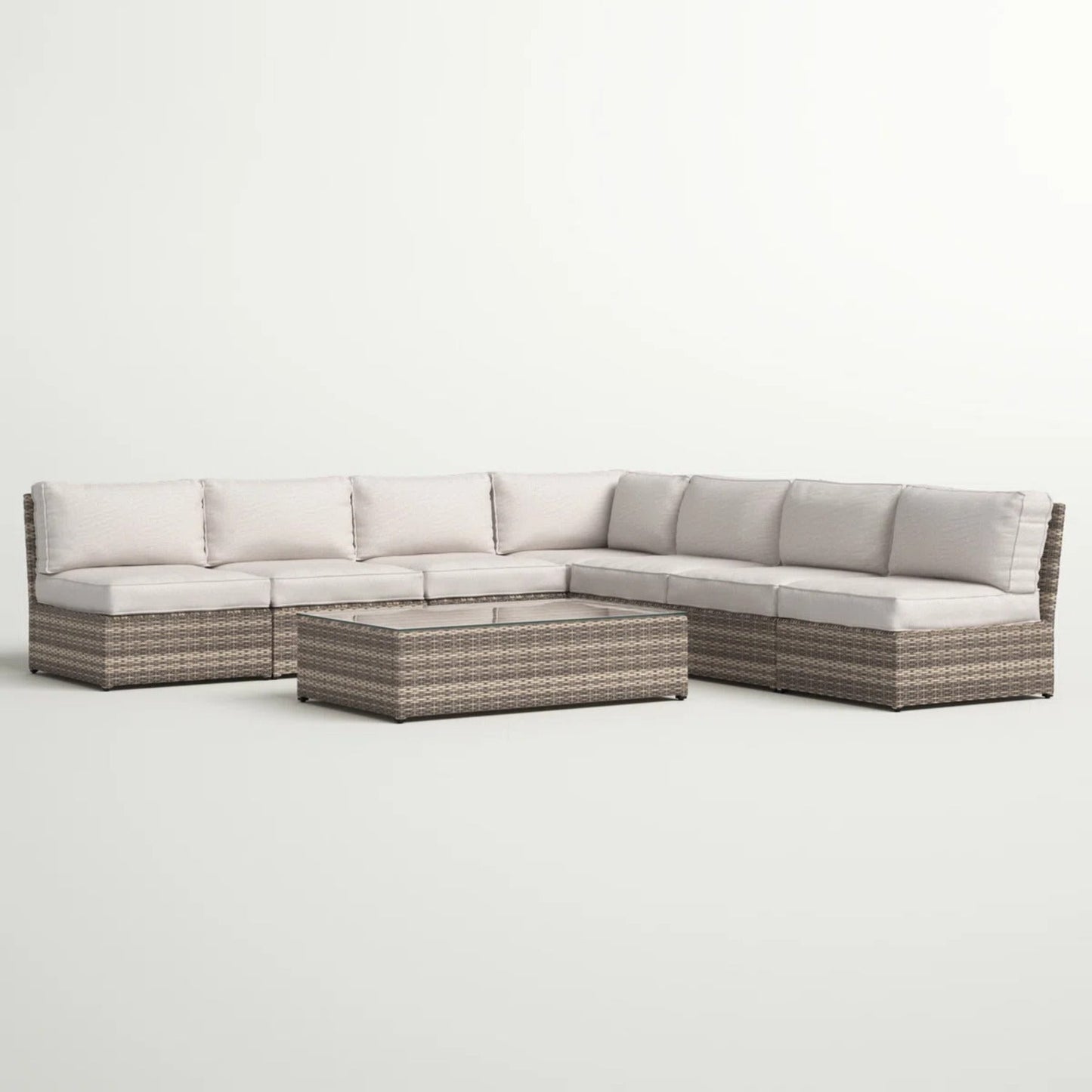 6-Piece Wicker Patio Seating Group with Cushions
