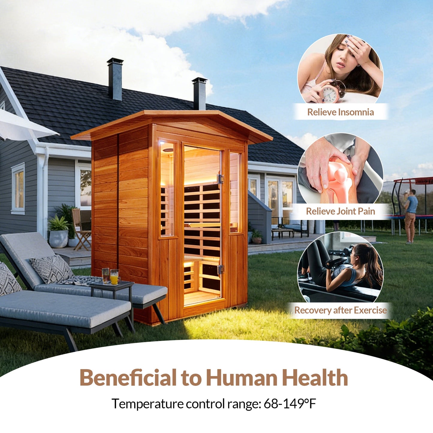 Outdoor Double Sauna