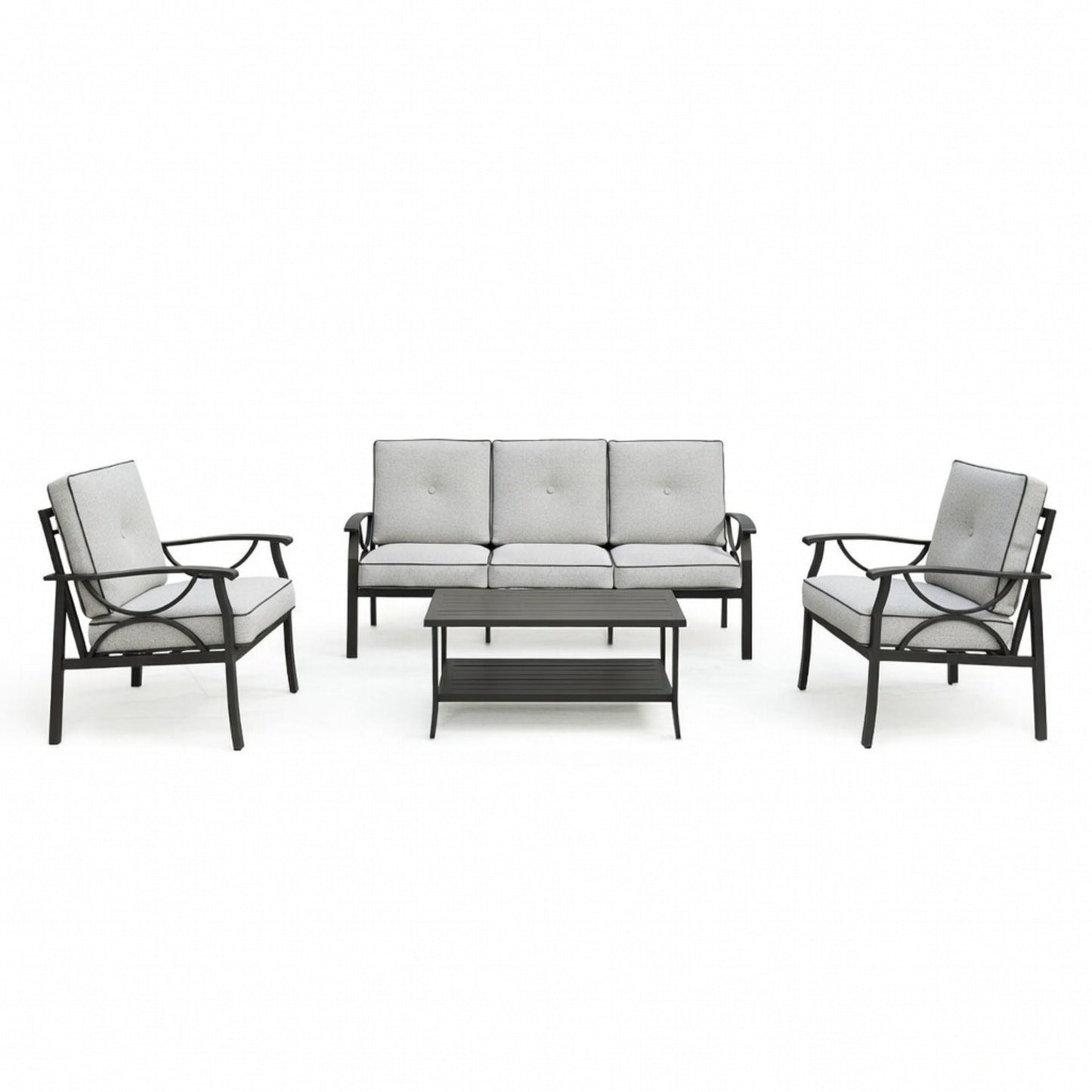 4-Piece Metal Patio Furniture Set