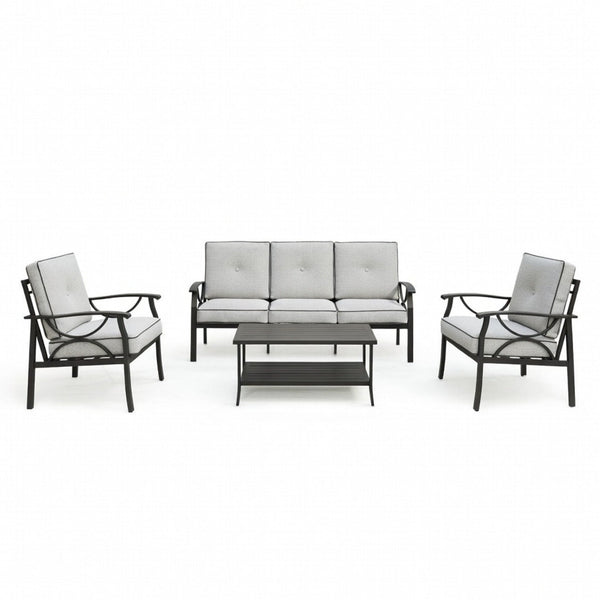 4-Piece Metal Patio Furniture Set