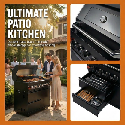 43-Inch Outdoor BBQ Grill