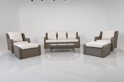 Luxury Rattan Patio Conversation Set