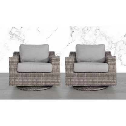 Elegant Fully Assembled Swivel Patio Chair