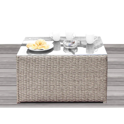 All-Weather Wicker Patio Sectional Set for 4