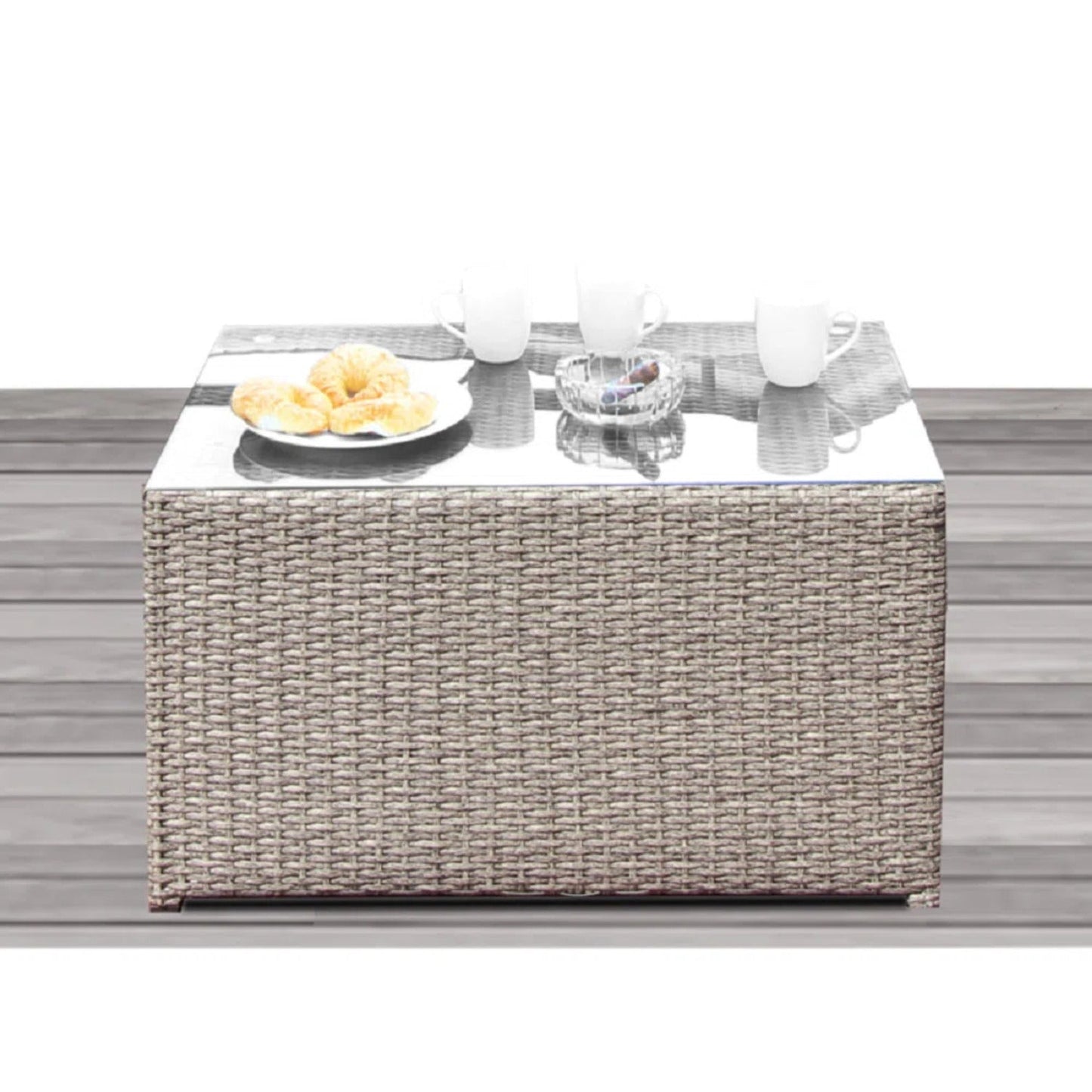 Fully Assembled 8-Person Outdoor Wicker Seating Group with Cushions