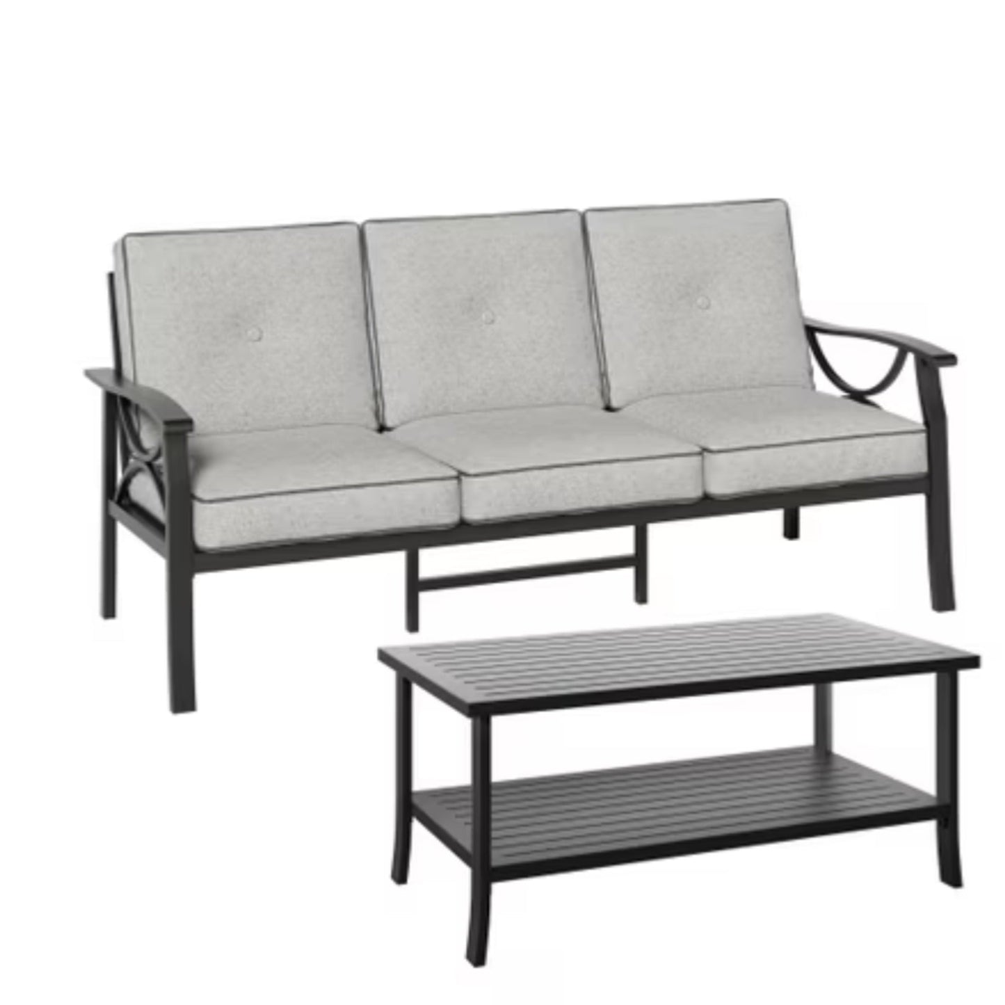 4-Piece Metal Patio Furniture Set