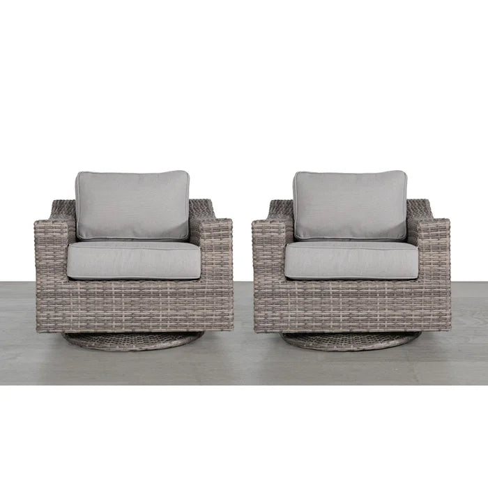 Elegant Fully Assembled Swivel Patio Chair