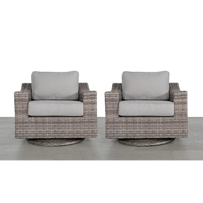 Elegant Fully Assembled Swivel Patio Chair