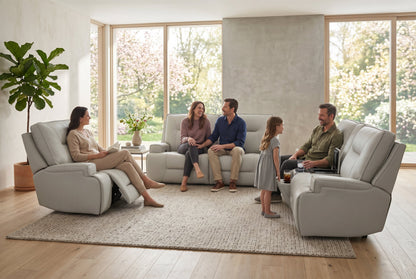 Atlas Fog 3-Piece Power Reclining Living Room Set