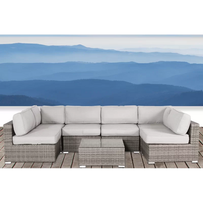 Fully Assembled Wicker Patio Sofa Set for 4 with Cushions