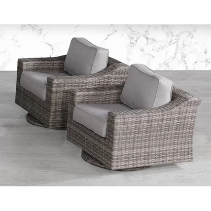 Elegant Fully Assembled Swivel Patio Chair