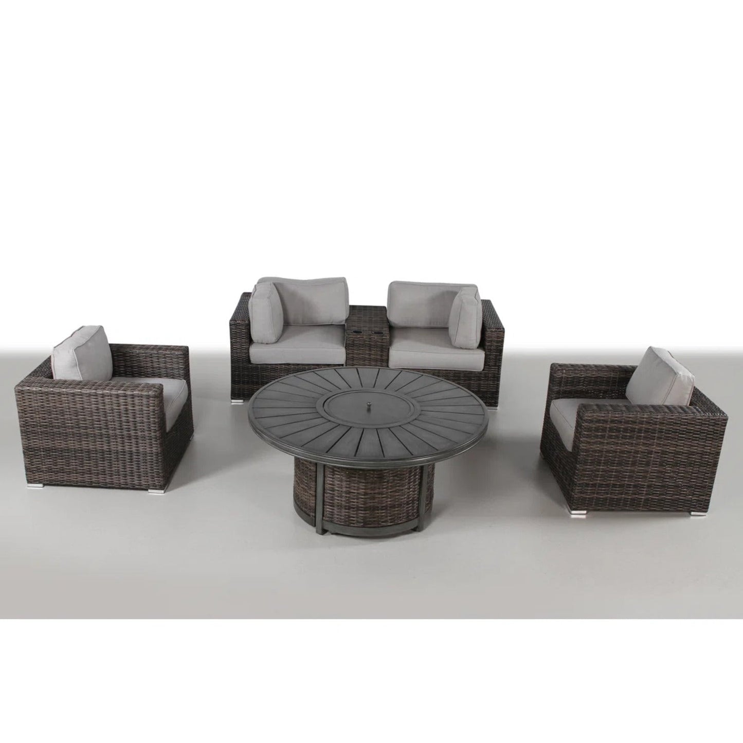 Fully Assembled Patio Seating Group for 4 with Cushions