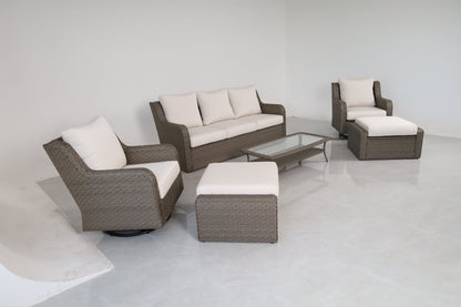 Luxury Rattan Patio Conversation Set